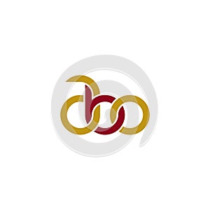 Linked Letters ABO monogram logo design