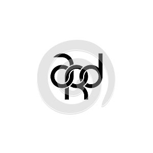 Linked Letters ARD monogram logo design