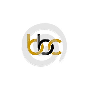 Linked Letters BBC monogram logo design