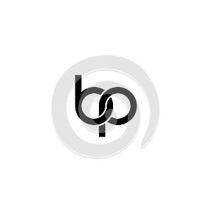 Linked Letters BP monogram logo design