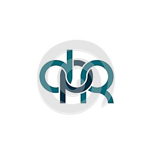 Linked Letters DPR monogram logo design photo