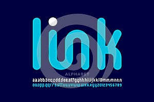 Linked letters font