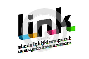 Linked letters font design