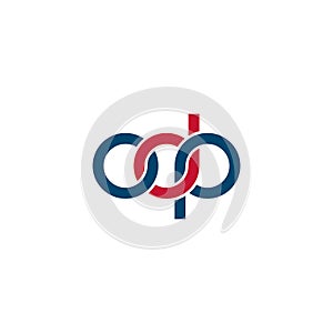 Linked Letters ODP monogram logo design
