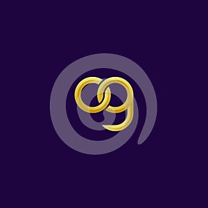 Linked Letters OG monogram logo design