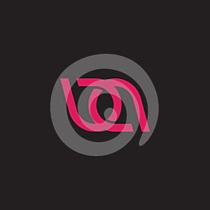 linked red pin location abstract logo vector