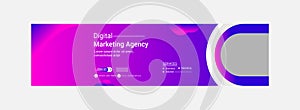 linkedin header Banner design for digital marketing agency