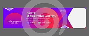 LinkedIn profile Banner design for Digital Marketing agency