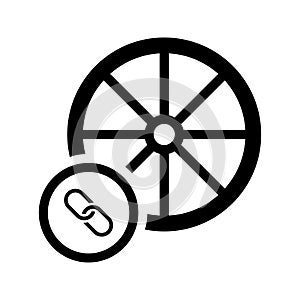 Linking Car Wheel icon