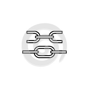 links, block chain icon. Element of block chain icon for mobile concept and web apps. Thin line links, block chain icon can be