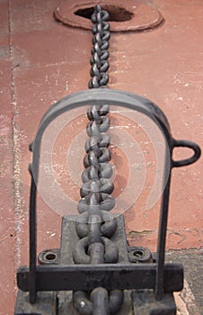 Links of the old anchor chain