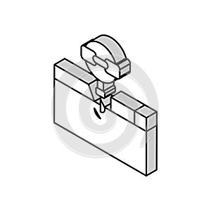 links with proper anchor text isometric icon vector illustration