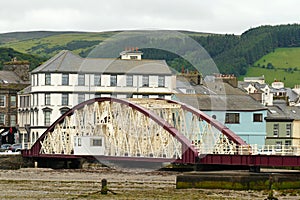 Ramsey. The harbour swing bridge. Isle Of Man. United Kingdom