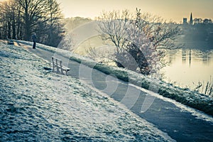 Linlithgow Loch in Winter