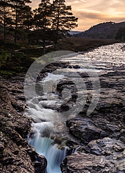 The Linn of Dee falls, near Braemar Scotland