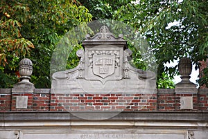 Lintel of Harvard University, Cambridge, USA