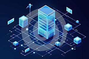 Linux Virtual Private Server Hosting Visualization