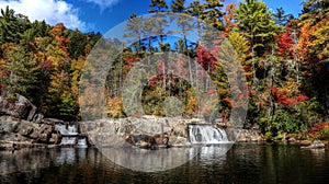 Linville Upper Falls During Fall