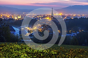 Linz panorama at sunrise