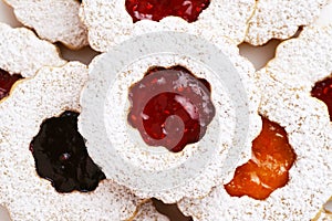 Linzer Torte Almond Cookies with Preserves