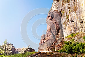 Lion of Belfort historical monument in France