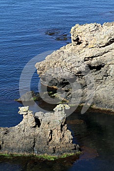 Lion and camel heads rocks