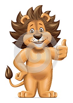 Lion character illustration