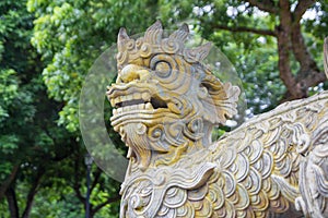 Lion chinese statue