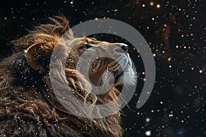 The lion constellation a mythic art in the cosmos