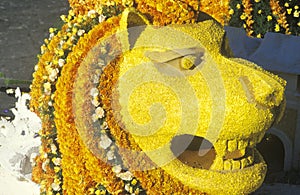 Lion Float in Rose Bowl Parade, Pasadena, California photo