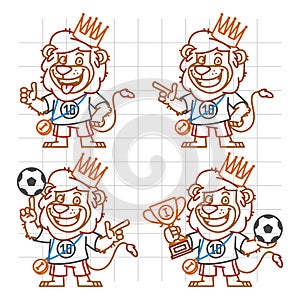 Lion Footballer Doodle Part 2