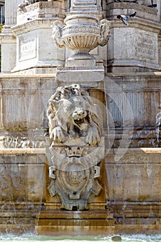 Lion fountain