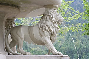 Lion fountain in Hohenschwangau