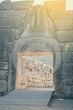 Lion Gate at ancient Mycenae 2