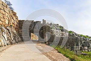 Lion Gate at the archaeological site of Mycenae