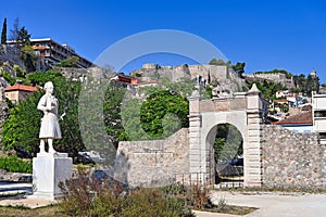 Lion gate in city of Nafplio, Argolida, Greece photo