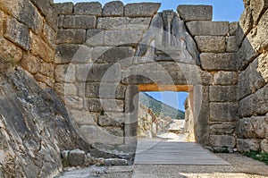 Lion Gate in Mycenae, Greece