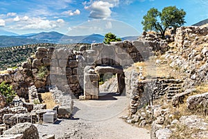 Lion Gate in Mycenae, Greece