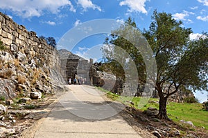 The Lion Gate in Mycenae, Greece