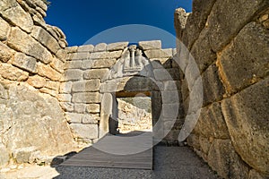 Lion Gate at Ruins of Mycenae