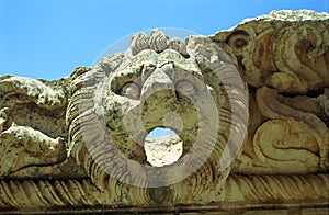 Lion head, Baalbek, Lebanon