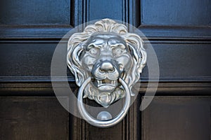 Lion head door knocker