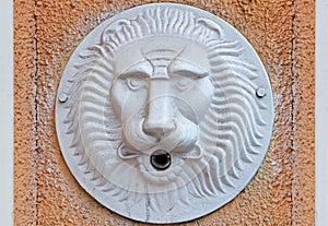 Lion head fountain in Odesa Ukraine