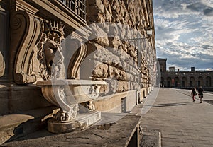 Lion head fountain of Pitti Palace of Medici photo