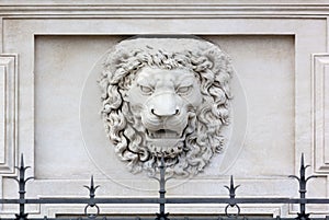 Lion Head High-Relief