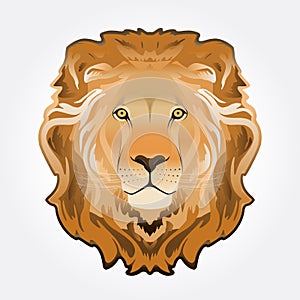 Lion head illustration