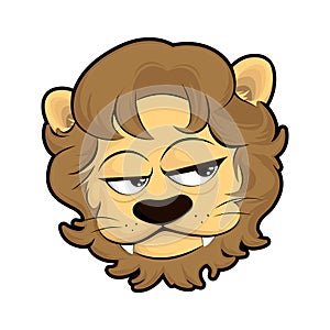 Lion Head Illustration Vector Design