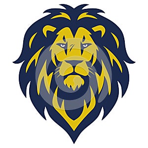 Lion Head Logo Esport Mascot Design Vector