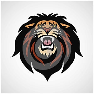 Lion Head Logo Esport Sports Mascot Vector Design