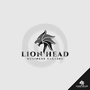 Lion Head Logo with simple and stylish design idea